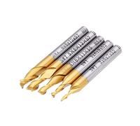 EsportsMJJ 5pcs 2 Flute 2/3/4/5/6mm Milling Cutter HSS Titanium Coated 6mm Shank End Mill CNC Tool