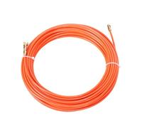 EsportsMJJ Cable Push Puller Reel Conduit Nylon Snake Fish Tape Wire (Orange, 4mm 20m)