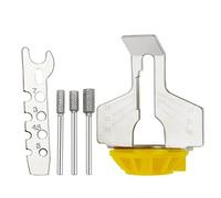 EsportsMJJ Chainsaw Sharpening Kit Electric Grinder Sharpening Polishing Attachment Set Saw Chains Tool Drill Rotary Accessories Set - Yellow