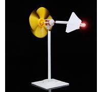 EsportsMJJ DIY Micro Wind Power Motor Wind Turbine Electricity Power Generator Blades Model Self-Made Science