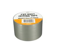 EsportsMJJ PVC Duct Tape Waterproof Heavy Duty Gaffa Cloth Silver Grey 3000x4.8cm