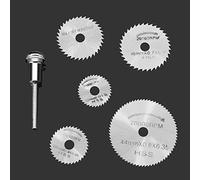 EsportsMJJ SW-B1 6pc HSS Circular Saw Blade Set For Metal & Dremel Rotary Tools
