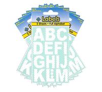 Esposti Multi Purpose Large Alphabet Letters Stickers - Self Adhesive - White Vinyl - 24mm - 10 Packs Containing 340 Sticky Letters