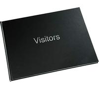 Esposti Visitors Book | Guest Record Book | for Guest Comments Hotels Restaurants Schools | Black Vinyl Cover | 720 Entries | Size 270 x 200mm