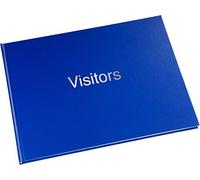 Esposti Visitors Book | Guest Record Book | for Guest Comments Hotels Restaurants Schools | Blue Vinyl Cover | 720 Entries | Size 270 x 200mm