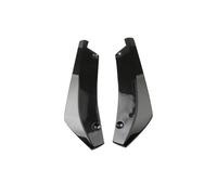 EsprAL 2PCS Car ABS Rear wrap angle Spoilers Lip, For BMW X1 U11 2020-2024 Rear Bumper Strip Diffuser Splitter Corner Protector Auto Accessories,A/Black-45CM