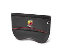 EsprAL Car Leather Seat Storage Box, For Abarth 595 695 595C 124 Spider Grande Auto Center Console Organiser Multifunctional Gap Filler Boxes Interior Seat Accessories,A/Black