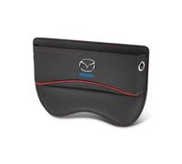 EsprAL Car Leather Seat Storage Box, For Mazda 3 5 6 CX-3 CX-30 CX-5 CX-7 CX-8 CX-9 MX-5 Auto Center Console Organiser Multifunctional Gap Filler Boxes Interior Seat Accessories,A/Black