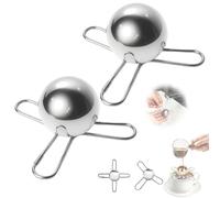 Espresso Ball for Espresso Coffee,Little Stainless Steel Frozen Ice Ball for Coffee Enhances Flavor,Espresso Extract Chilling Tool,Reusable,Coffee Cooling Ball for Coffee Lovers(2 Trident)