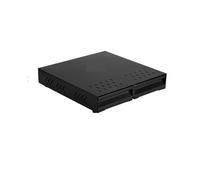 Espresso Bar Knock Box, Coffee Organizer, Double Drawer Metal Containers for Home Office(Two Drawer-Black)