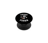 Espresso Barista Grind Finer Coffee Maker Joke PopSockets Adhesive PopGrip