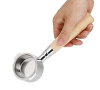 Espresso Bottomless Portafilter, Coffee Bottomless Portafilter Filter Handle Replacement Accessories Fit for Delonghi Coffee Machine (51mm Beech Ears)