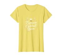 Espresso Cocktail Queen: Royalty of Caffeinated Mixology T-Shirt, Women, Lemon, L