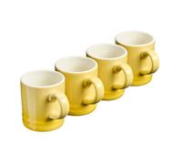 Espresso Coffee Cups Set of 4 100ml Mini Stoneware Drinking Mugs in 10 Colours