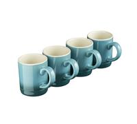 Espresso Coffee Cups Set of 4 100ml Mini Stoneware Drinking Mugs in 10 Colours