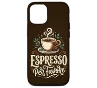 Espresso Coffee Lover Barista Caffeine Italian Phrase Case for iPhone 12/12 Pro