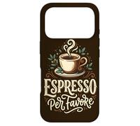 Espresso Coffee Lover Barista Caffeine Italian Phrase Case for iPhone 17 Pro