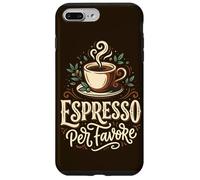Espresso Coffee Lover Barista Caffeine Italian Phrase Case for iPhone 7 Plus/8 Plus