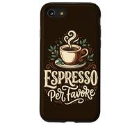 Espresso Coffee Lover Barista Caffeine Italian Phrase Case for iPhone SE (2020) / 7/8