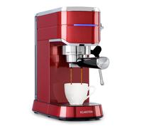 Espresso Coffee Machine Bean Cup 20 bar 2 Cups Milk Frother 1450W 1.25 L Red