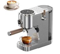 Espresso Coffee Machine, Semi-Automatic Touchscreen Brewer, Adjustable Volume for Lattes & Cappuccinos, Perfect for Home Baristas, Easy to Use and Clean