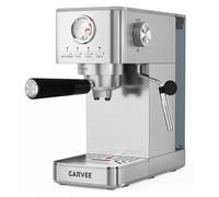 Espresso Coffee Machine, Stainless Steel Espresso Maker with 15-Bar Pressure Pump & Powerful Steam Wand, Compact Home Coffee Machine with Cup Warmer Grill, 2-in-1 Portafilte for Cappuccino, Latte