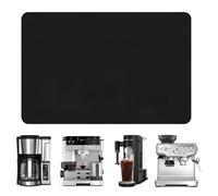 Espresso Coffee Mat for Ninja Luxe Cafe Accessories Breville Espresso Machine Accessories, 12''x19'' Coffee Bar Mat for Countertop for Ninja Coffee Maker, Black