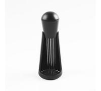 Espresso Coffee Stirring Tool with 12 Needles, Stainless Steel Distributor and Wooden Handle for Even Ground Distribution, Barista-Approved Accessory for Home and Professional Use(With half base)