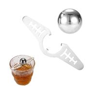 Espresso Cooling Ball Kit, Stainless Steel Frozen Espresso Ball with Stand Reusable Iced Coffee Chiller No Dilution Metal Cooling Tool for Bourbon Cocktails Scotch Accessories