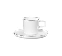 Espresso cup with a saucer Asa Selection Oco Ligne Noire, 80 ml