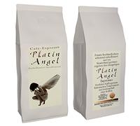 Espresso - Decaffeinated "Platin Angel" Coffee Beans (500g Ground)- Strongly Roasted - Low in Acidity And Healthy, Freshly Roasted