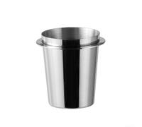 Espresso Dosing Cup in Stainless Steel, Coffee Grounds Container and Grinder Dose Receiver, Professional For Barista Tool for 51mm 53mm 58mm Portafilters(Silvery 58mm)