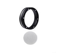 Espresso Dosing Funnel & Puck Screen Set Magnetic Design for 54mm Portafilter, Enhances Brewing Experience (black)