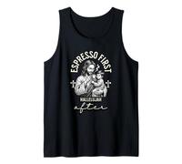 Espresso First, Hallelujah After Coffee Church Saying Tank Top