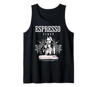 Espresso First, Hallelujah After Coffee Church Saying Tank Top