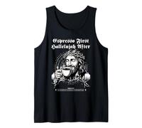 Espresso First, Hallelujah After Coffee Church Saying Tank Top