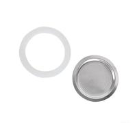 Espresso For Coffee Moka Pot Replacement Silicone Rubber Gasket Seal, Flexible Soft Seal Designed to Fit Multiple Diameter Sizes of Stove Top Pots (6 cup+sieve)