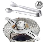 Espresso Ice Balls | No Dilution Stainless Steel 4 Pieces Cooling Tool for Extraction & | Metal Ice Coffee Balls, for Bourbon Coffee Cocktails, Home Cafe and Bar