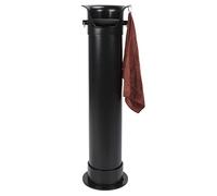 Espresso Knock Box, Coffee Grounds Knock Box, Commercial Large Capacity Floor Standing Coffee Knock Box Espresso Dump Bin with Removable Knock Bar & Towel for Restaurants Home Kitchens