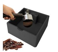 Espresso Knock Box: Flexible Rubber Worn Disc Receptacle, Sound Dampening Faucet Chamber, Counter Safe Placement Tub, Easy Rinse Waste Collector | Com