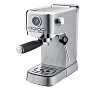 Cooks Professional 20 Bar Espresso Coffee Machine with Steam Wand, 1L Water Tank & Stainless-Steel Drip Tray | Compact & Stylish Barista-Style Coffee Cappuccino Latte Macchiato Maker | 1350W | Silver