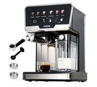 Espresso Machine 20 Bar with Double Boiler, Coffee Machine with Digital Touchscreen, Milk Frother & Self-Cleaning Function, 60s Rapid Heating, 2L Water Tank & 500ml Milk Tank, 6 Programs & Manual Mode
