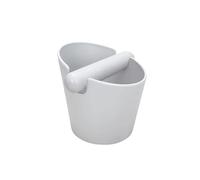 Espresso Machine Accessories，Compatible for Delonghi，Compatible for Breville，Coffee Knock Box Grind Dump Bin Grounds Container Bucket(550ml White)