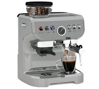 Espresso Machine with Bean & Steam Wand, Silver, 31.1x30.8x41.5cm