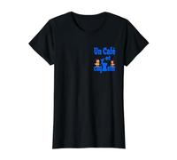 Espresso Maker Coffee Chicken COOP Value Graphic T-Shirt, Women, Black, S