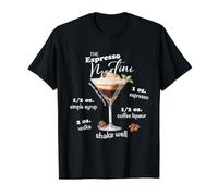 Espresso Martini Cocktail Tini Time I Love Espresso Martinis Value Graphic T-Shirt, Men, Black, L