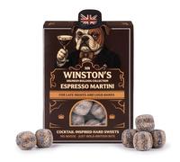 Espresso Martini Coffee Sweets - Cocktail Hard Candy 140g | Alcohol-Free Coffee Candy | Vegan Gluten Free Boiled Sweets | Gift for Adults by Sir Winston’s | Drunken Bulldog Collection