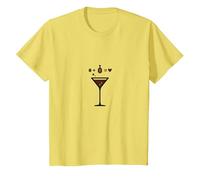 Espresso Martini Love: Cocktail Enthusiast's Delight T-Shirt, Kids, Lemon, 3 Years