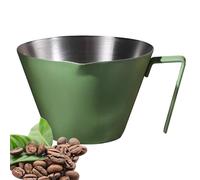 Espresso Measuring Cup - 304 Stainless Steel Coffee Milk Jug | 100ml Spout Cup Ounce Markings Precision Pour Control | Designed to Improve Accurate Espresso Extraction at Home Kitchens Coffee Shops