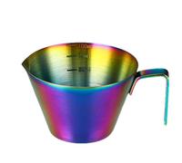 espresso measuring cup, stainless steel milk jug, measuring cup for drinks, espresso coffee measuring cup, espresso measuring cup with handle, coffee measuring cup pourer e